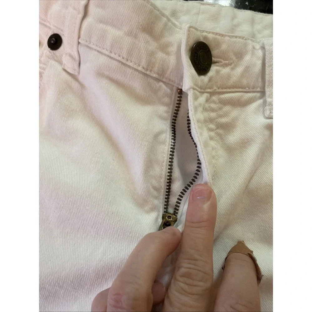 Lands End Womens White Jeans Bootcut Sz 4x31 Spring Pants Denim Summer Old Money - Picture 9 of 11